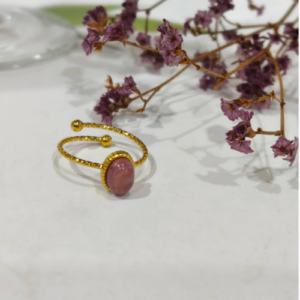 Velvet Blush Double Band Ring