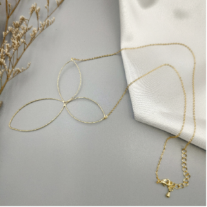 Gold Triple Loop Necklace