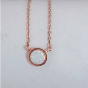 Rose Gold Open Circle Necklace