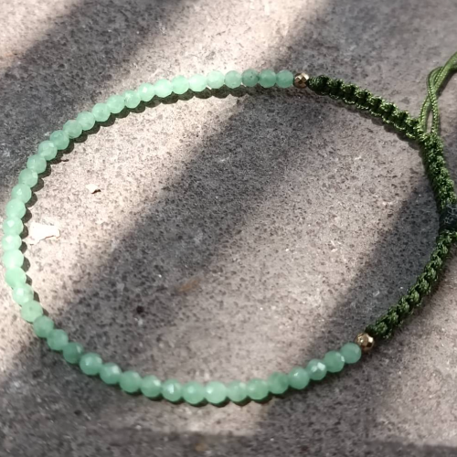 Mint Green Beaded Bracelet