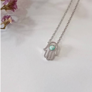 Silver Hamsa Necklace