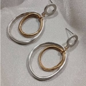 Silver Double Hoop Earrings
