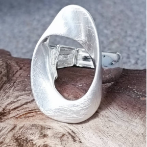 Silver Folded Band Ring