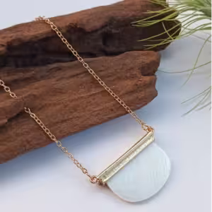 White Bar Necklace