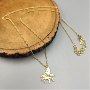 Gold Palm Tree Charm Necklace