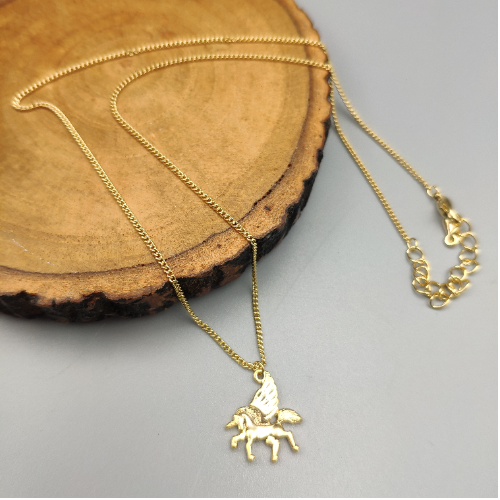 Gold Palm Tree Charm Necklace