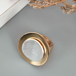 Gold Abstract Open Ring