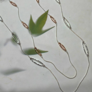 Mixed Metal Link Chain Necklace