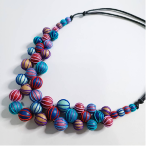 Multicolor Acrylic Chip Necklace