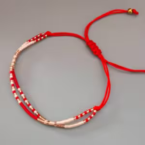 Red Beaded Bracelet