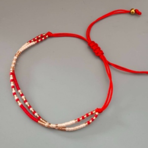 Red Beaded Bracelet