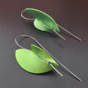 Green Marquise Drop Earrings