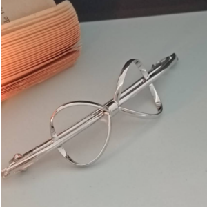 Silver Oversized Bow Clip