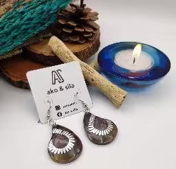 Shell Fan Drop Earrings