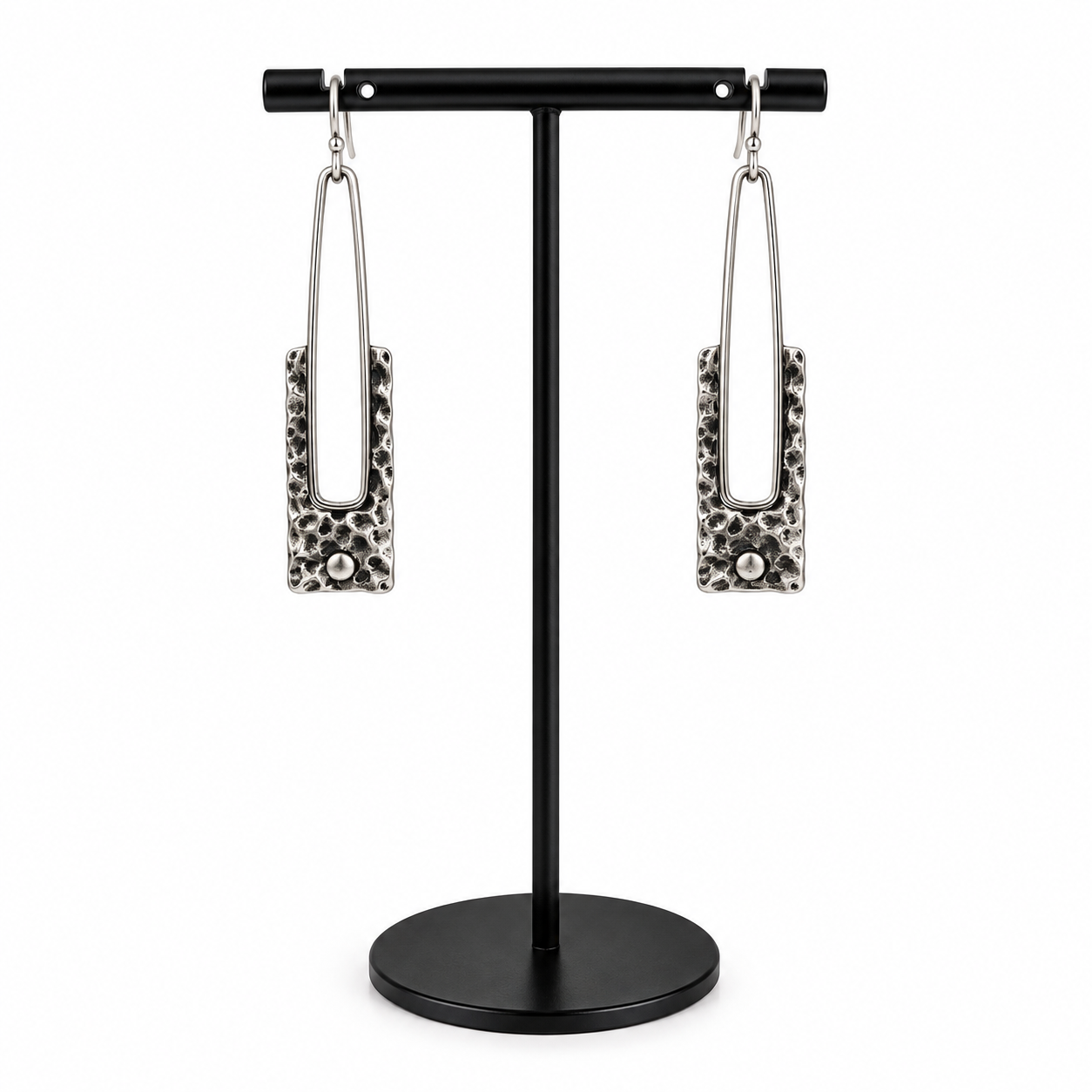Old style silver plated Earrings - Image 4