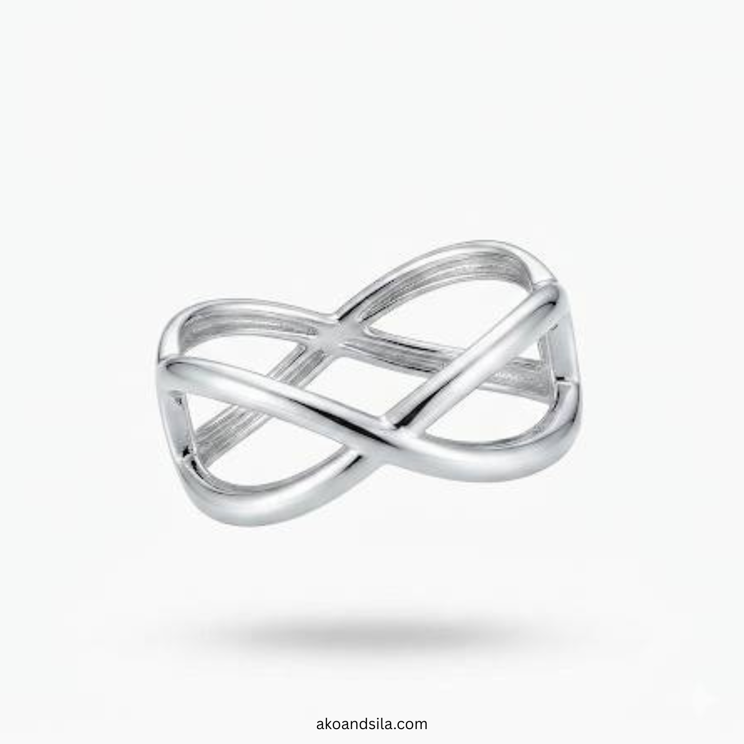 Silver Rectangular Link Bracelet - Image 3
