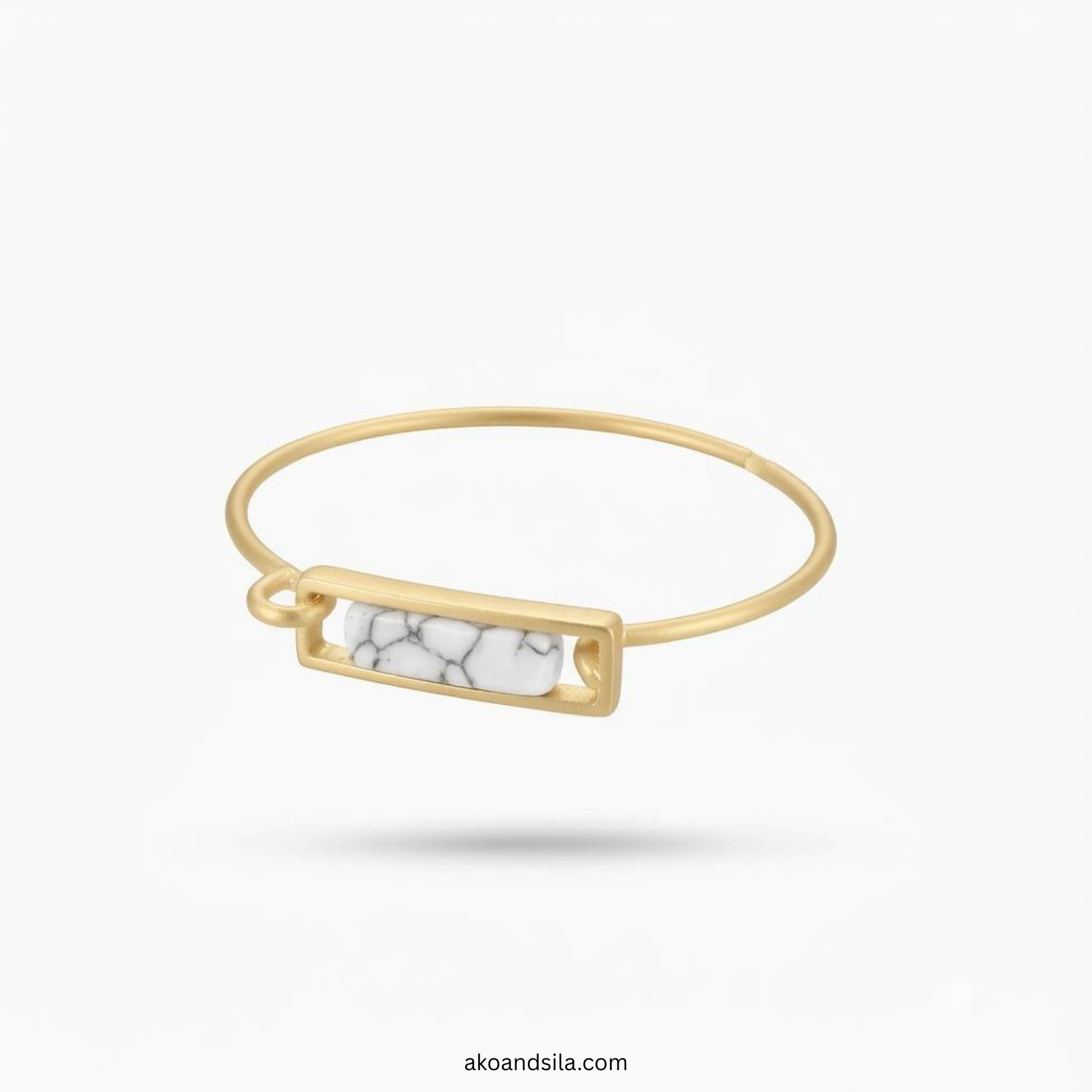 Bar Open Cuff Bracelet - Image 4