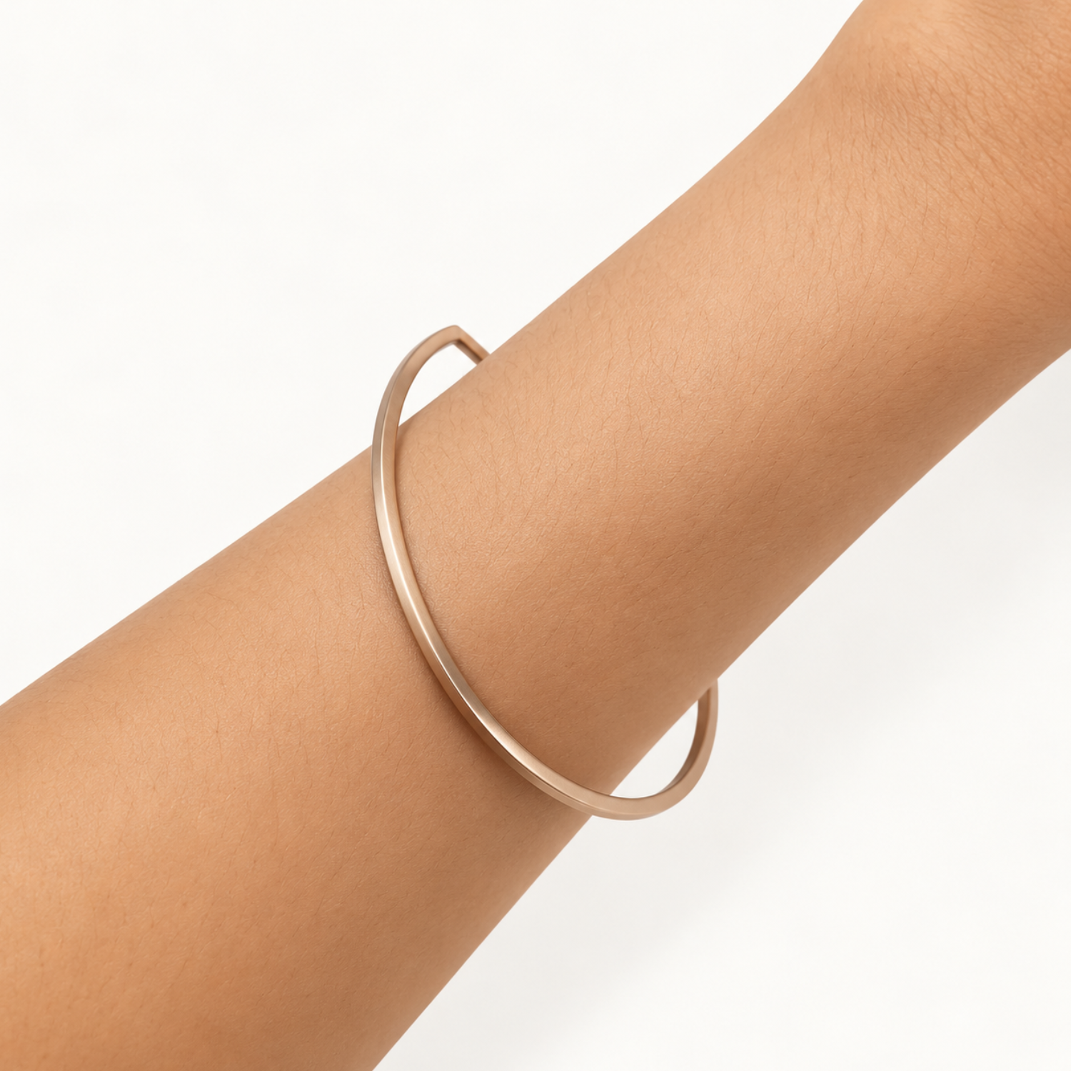 Rose Golden Open Teardrop Bracelet - Image 2