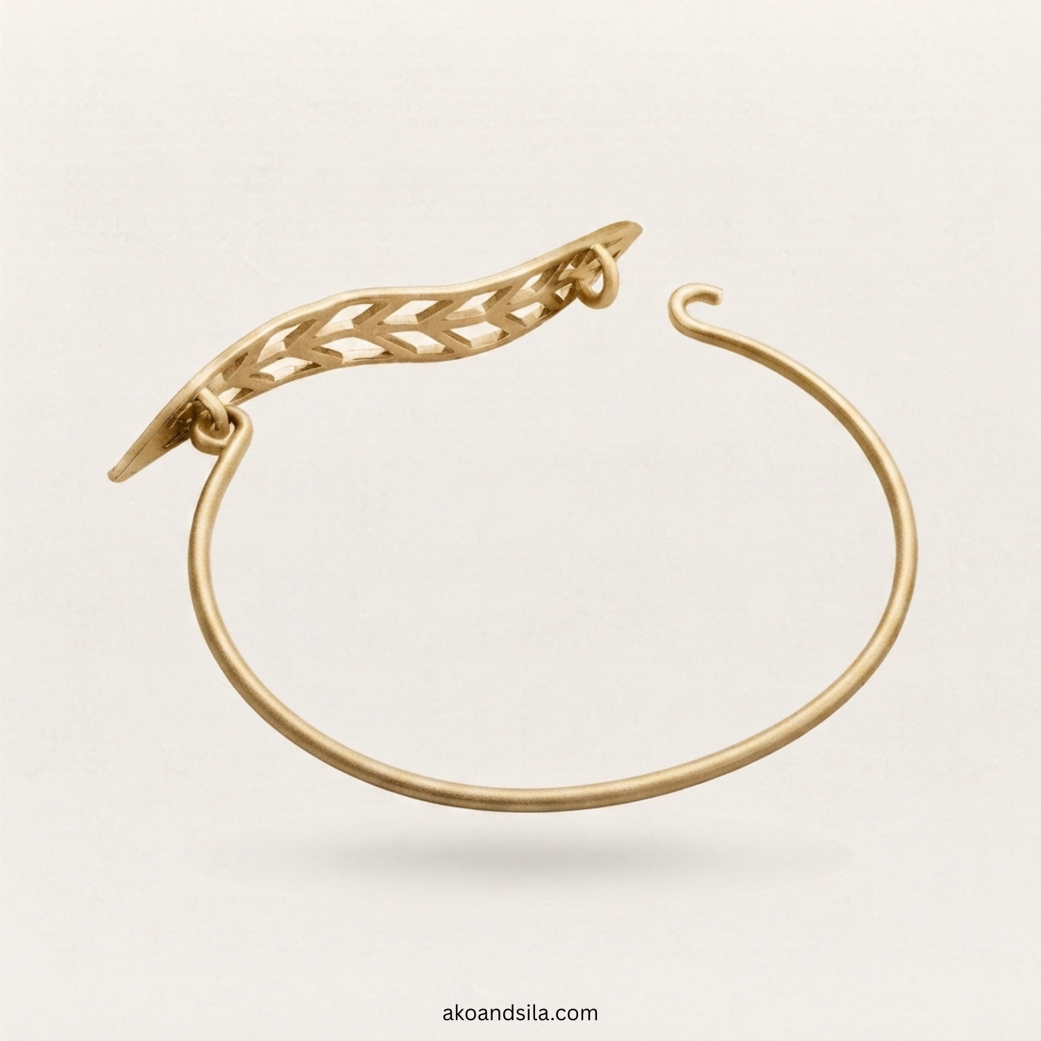 Golden Leaf Wrap Bracelet - Image 4