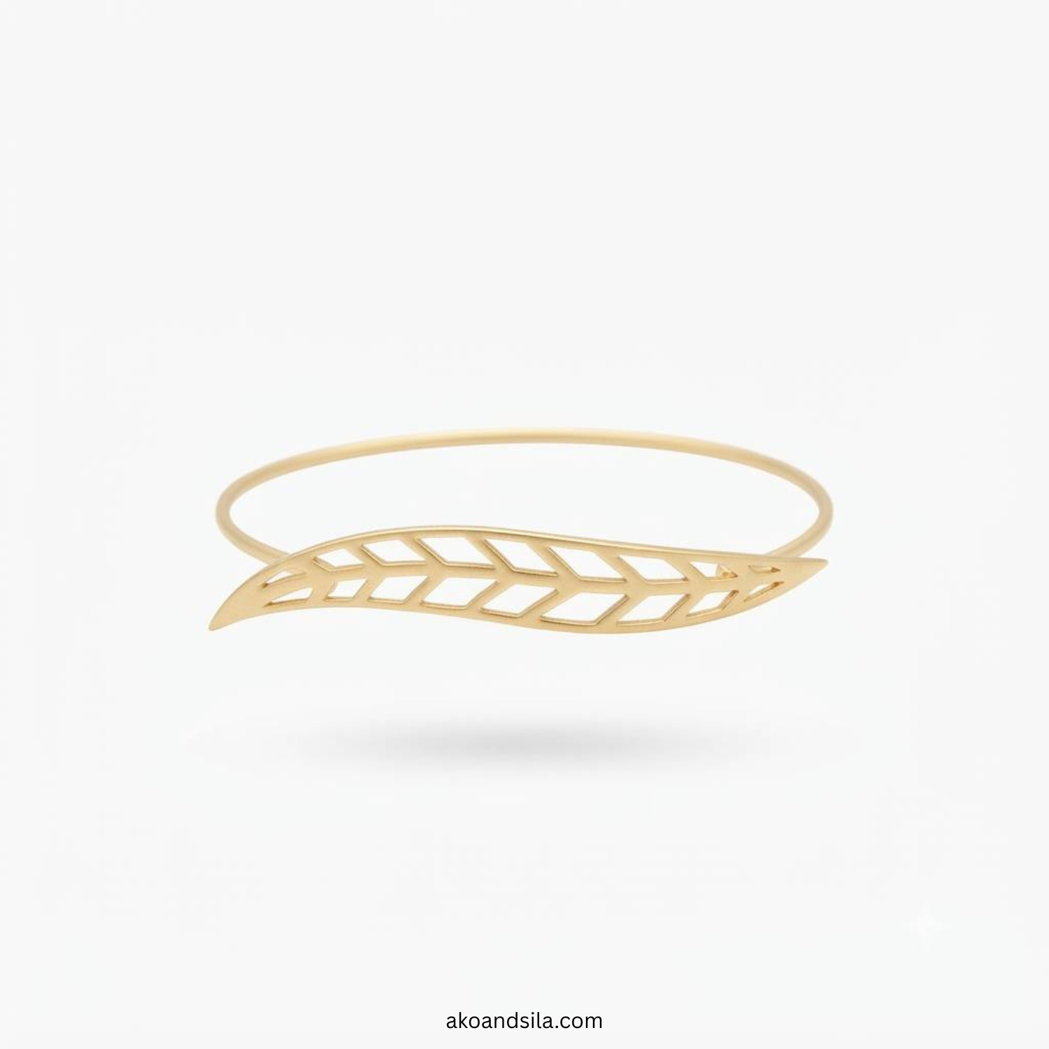 Golden Leaf Wrap Bracelet - Image 2