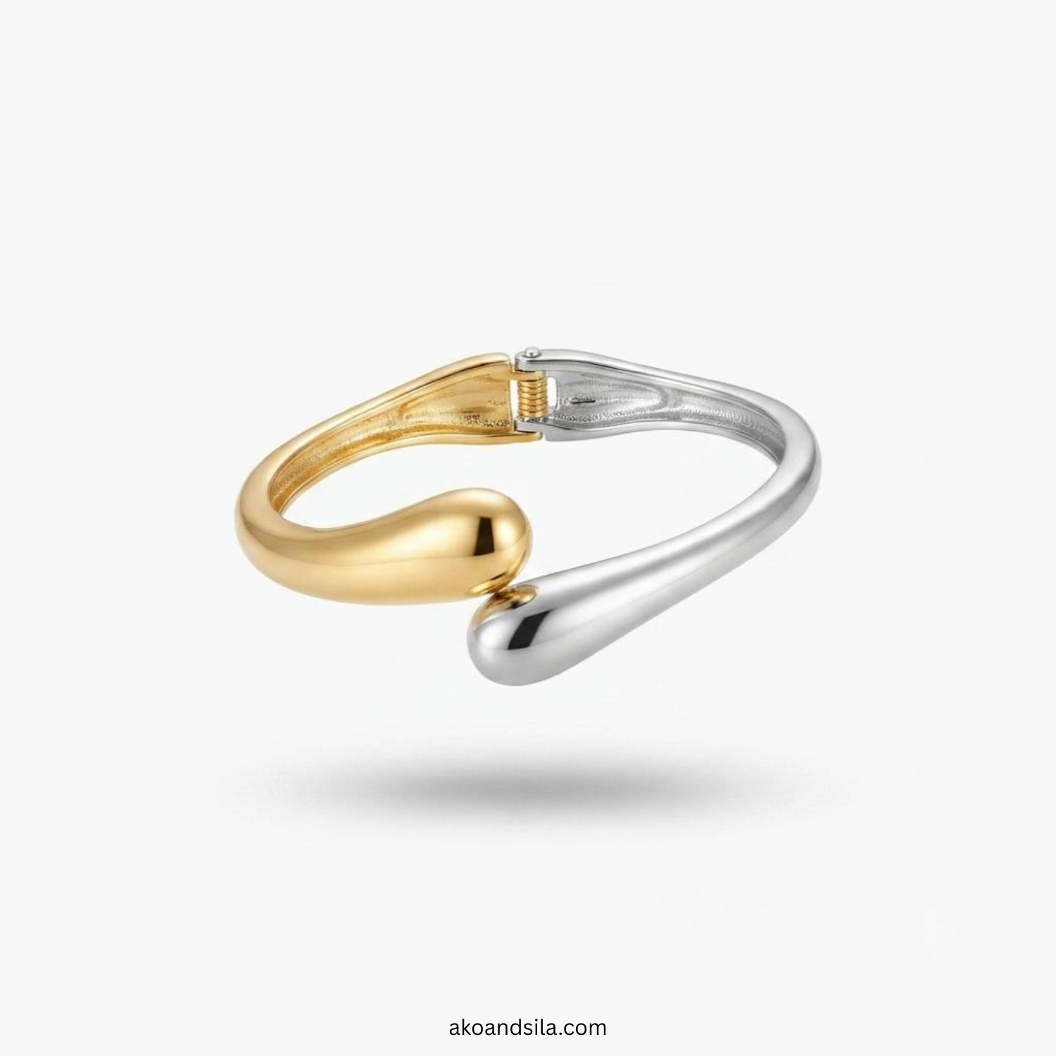 Two Tone Open End Bracelet - Image 3