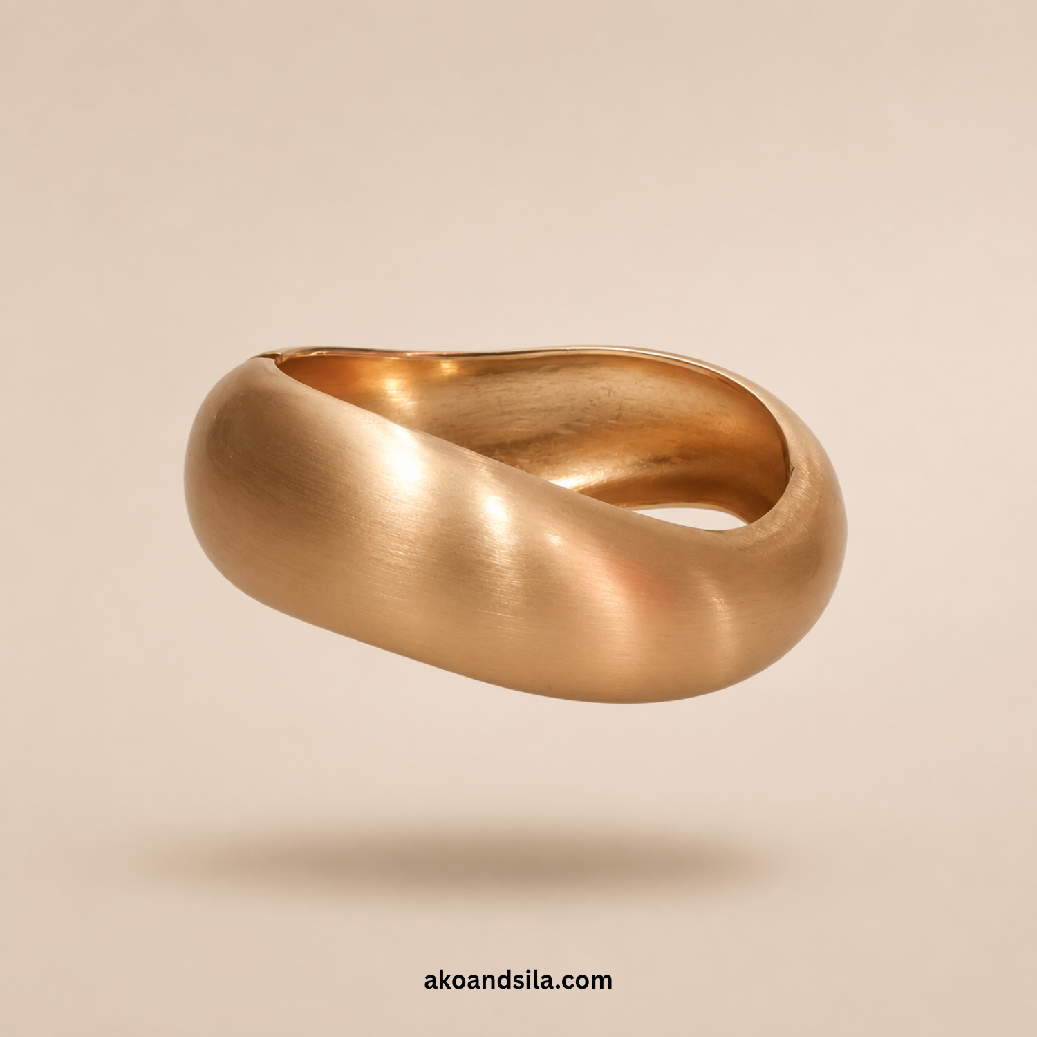 Matte Golden Dome Bracelet - Image 3