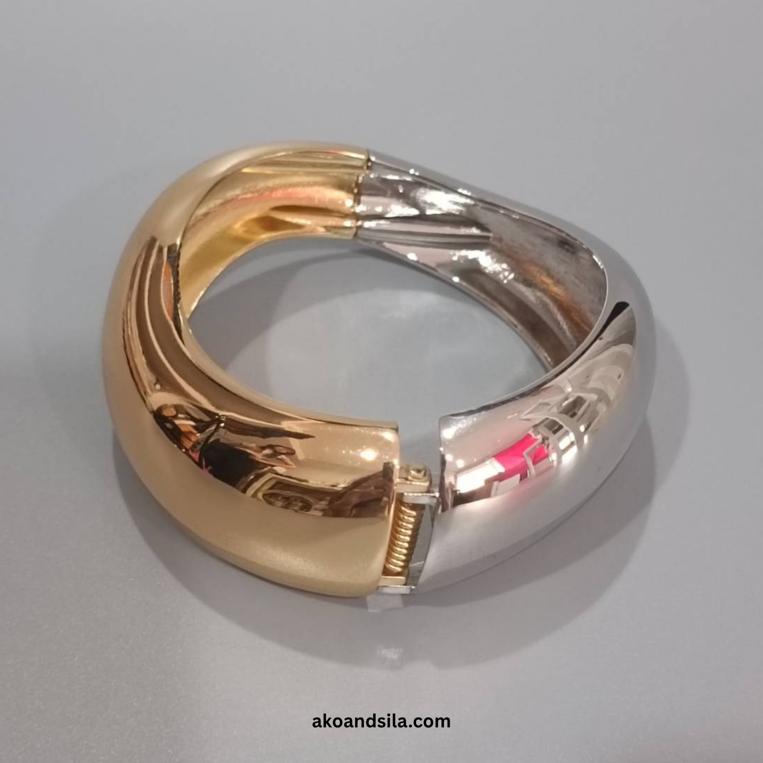 Two Tone Dome Bracelet - Image 4