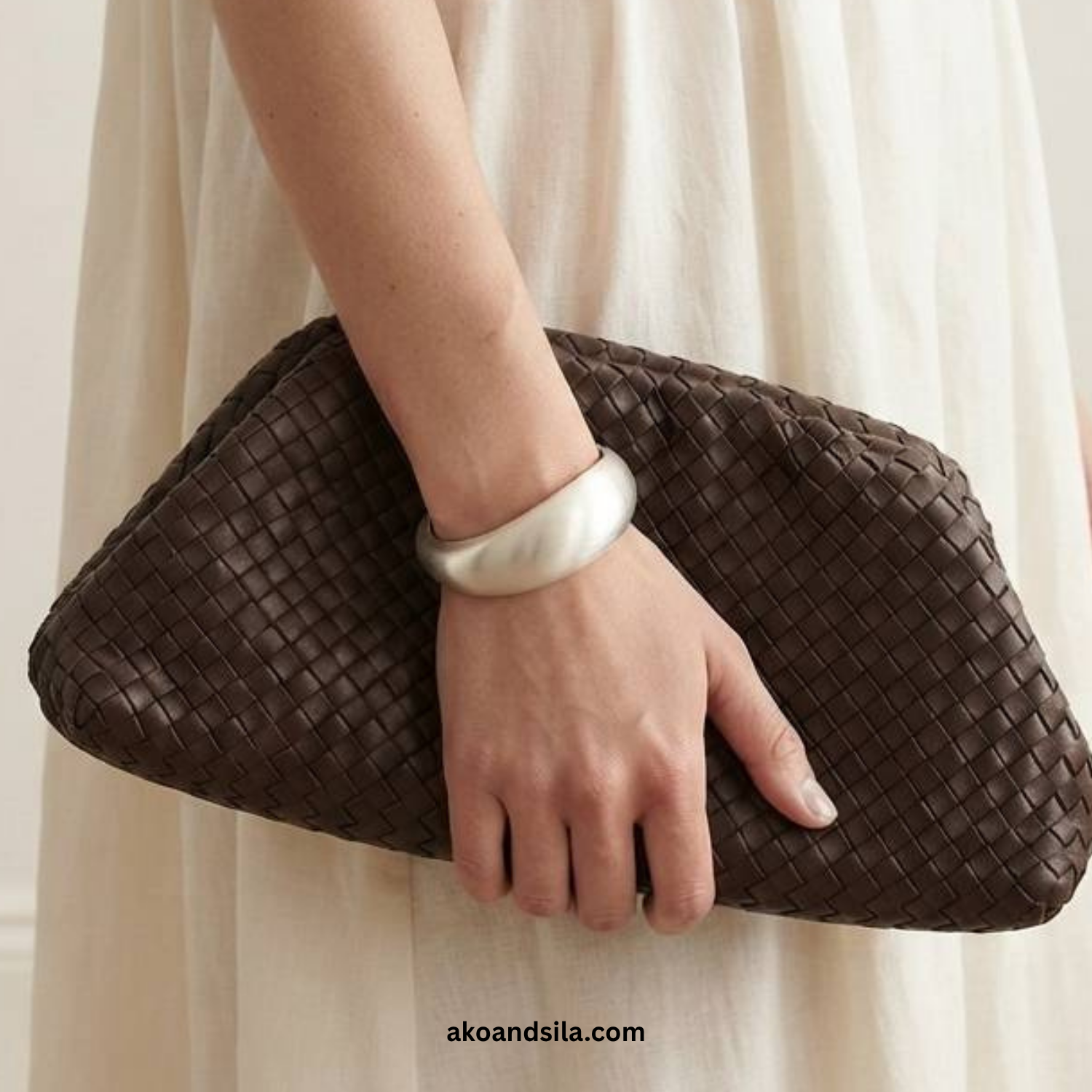 Matte Silver Dome Bracelet - Image 4