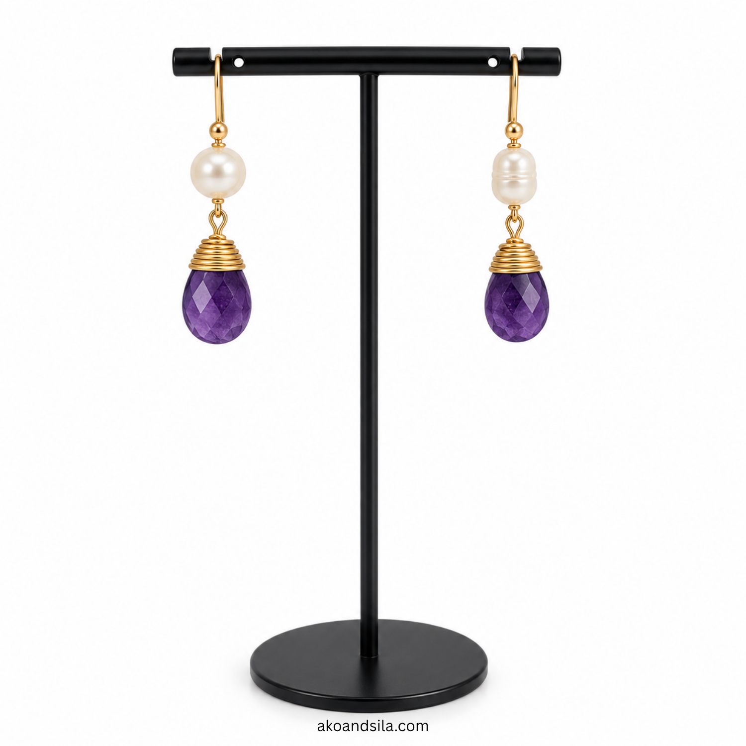 Luna In Dark Orchid Earrings - Image 9