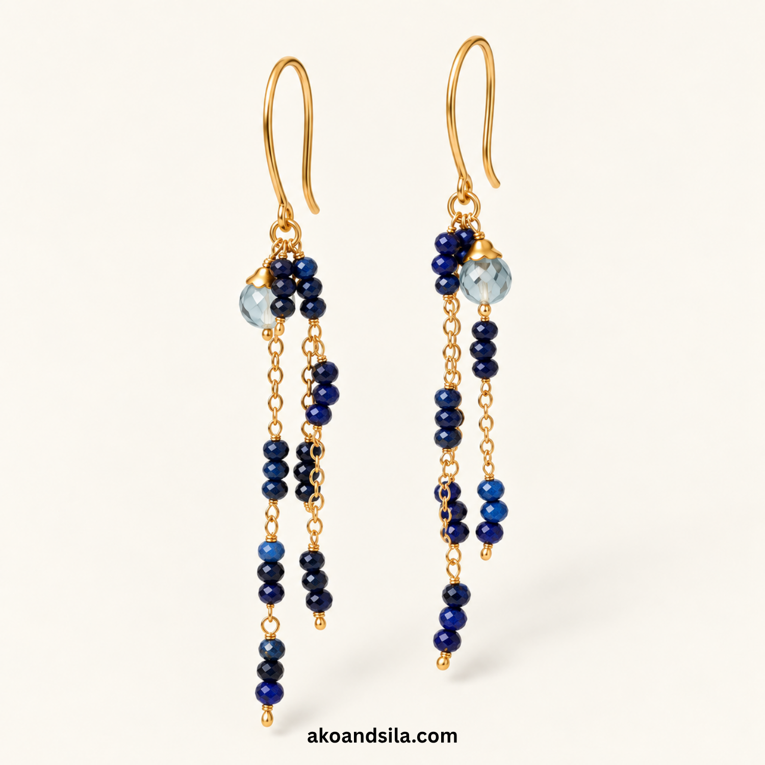 Lazuli Tassel Earrings - Image 3