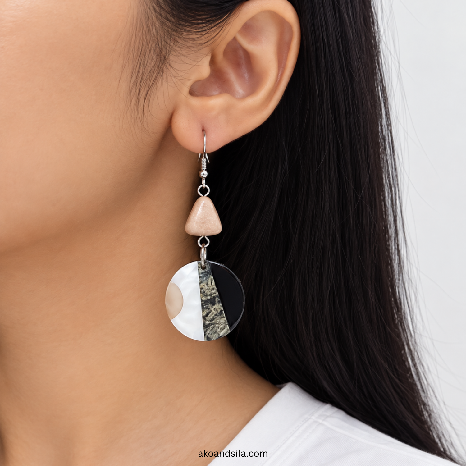 Shellora Mosaic Earrings - Image 2