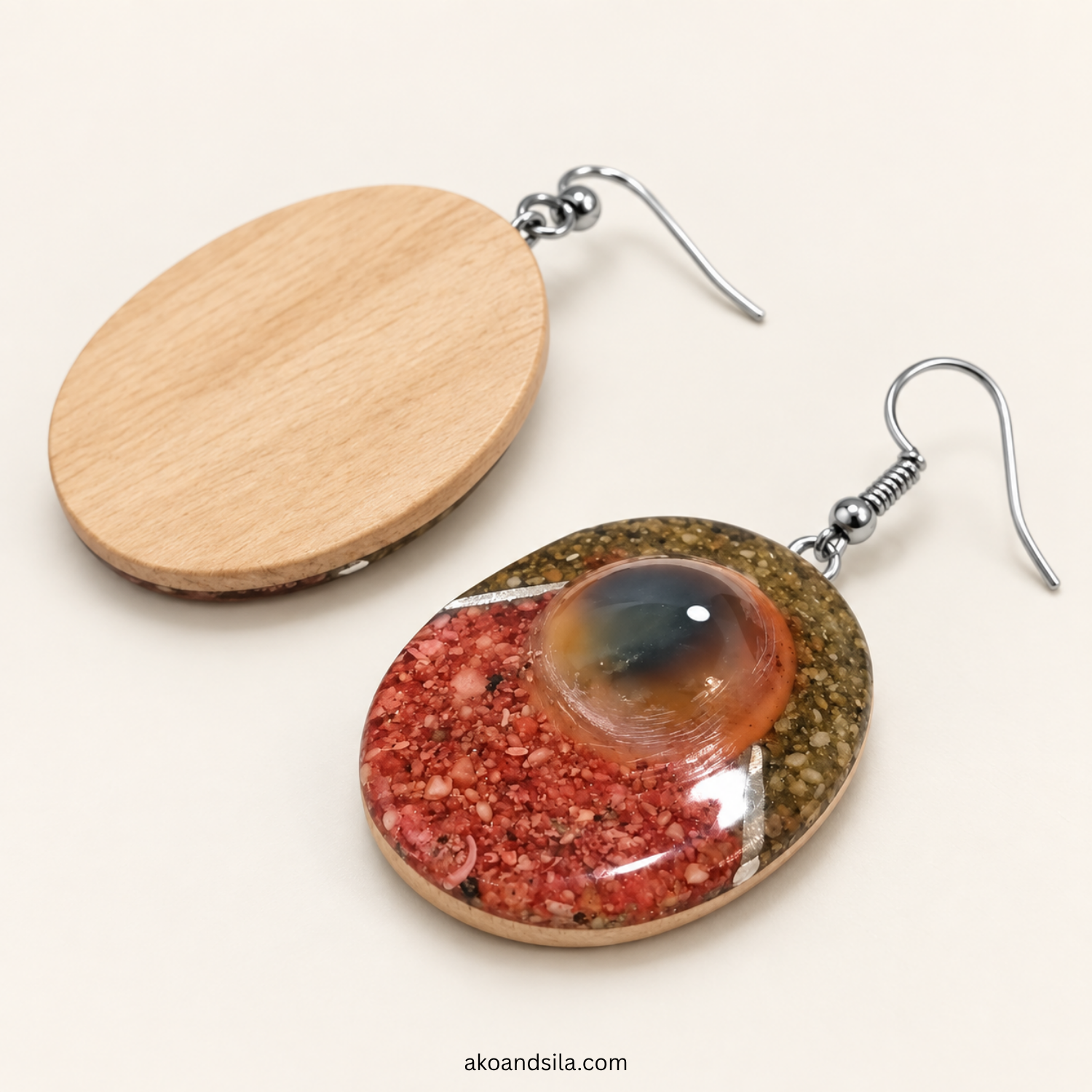 Pinky Seashell Earrings - Image 3