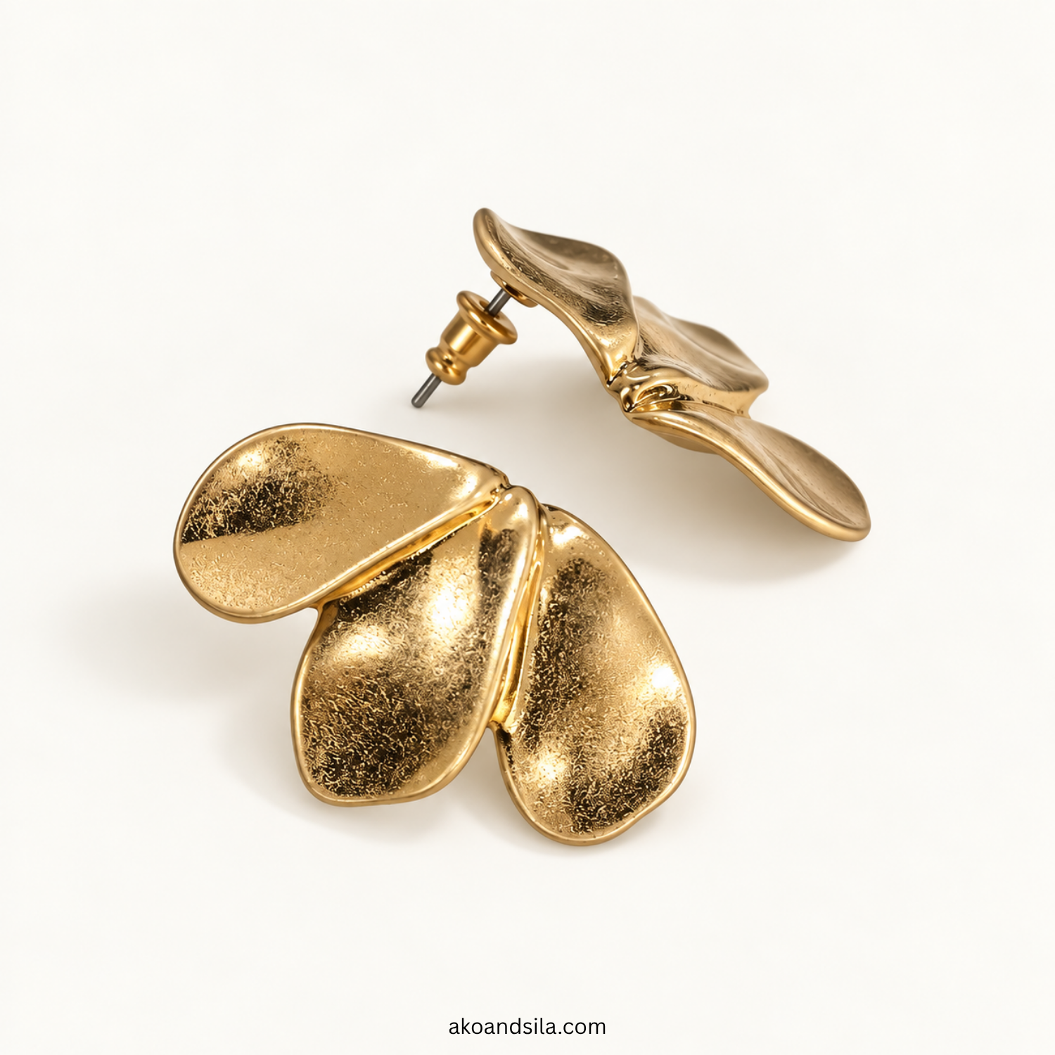 Golden Drop Earrings - Image 4