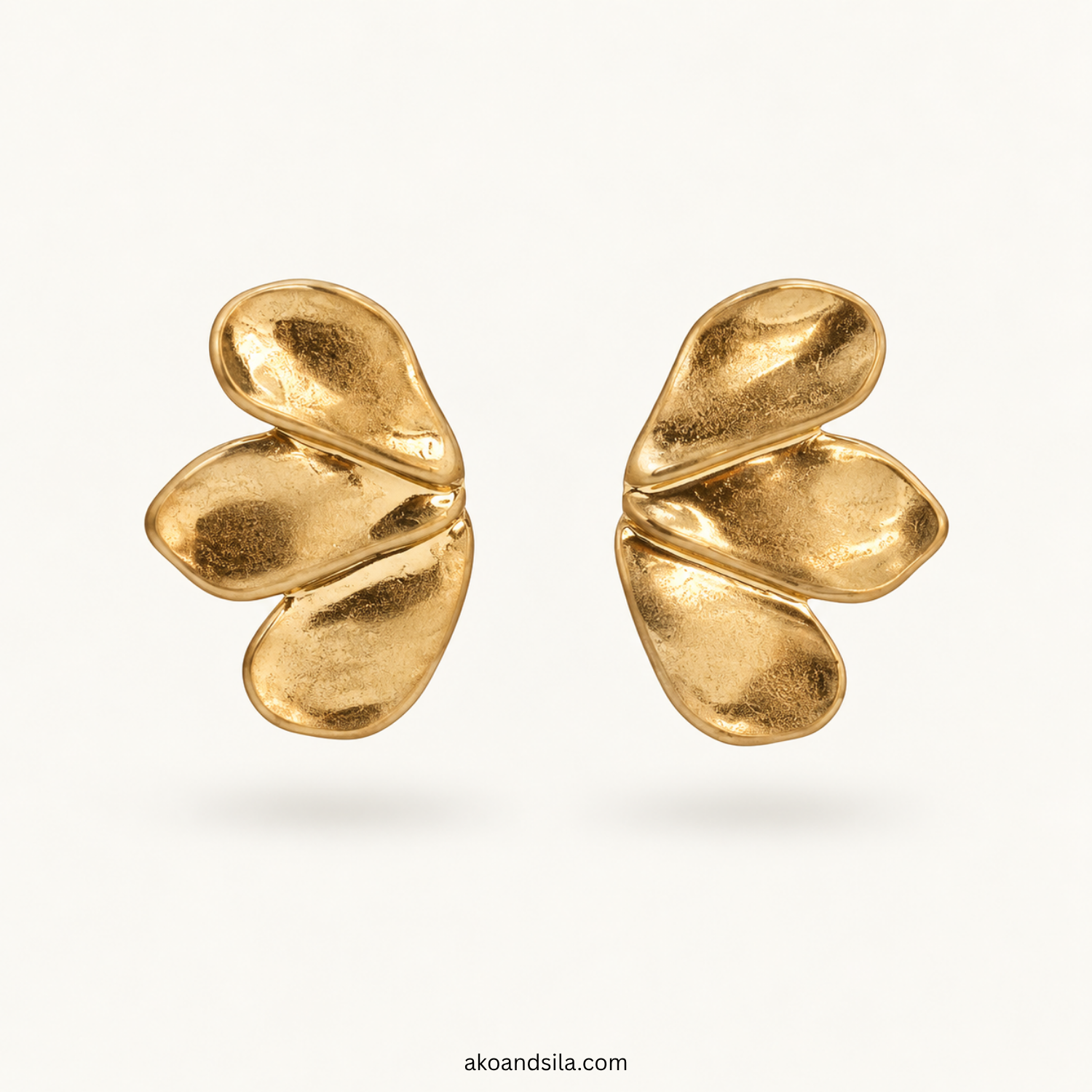 Golden Drop Earrings - Image 3