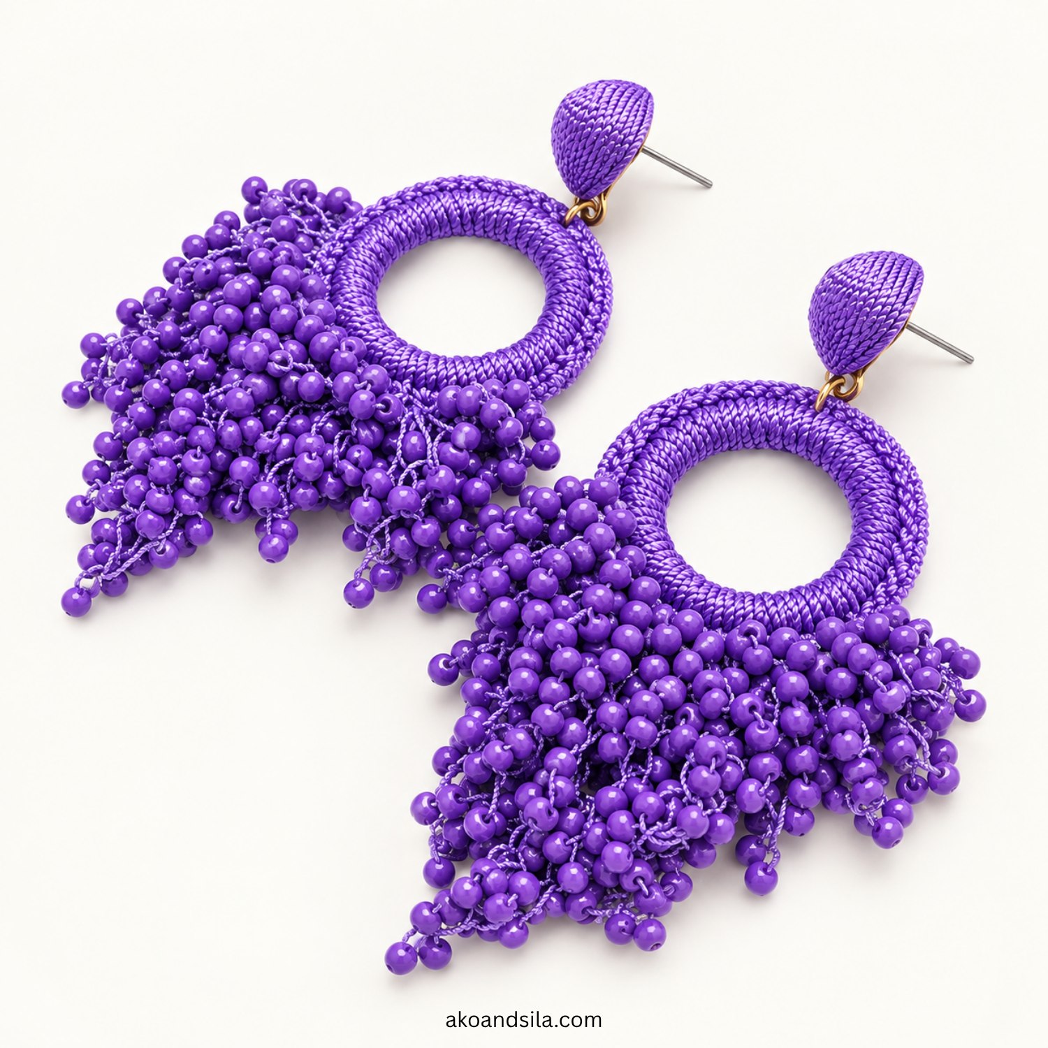 Purple Poetic Earrings - Image 4