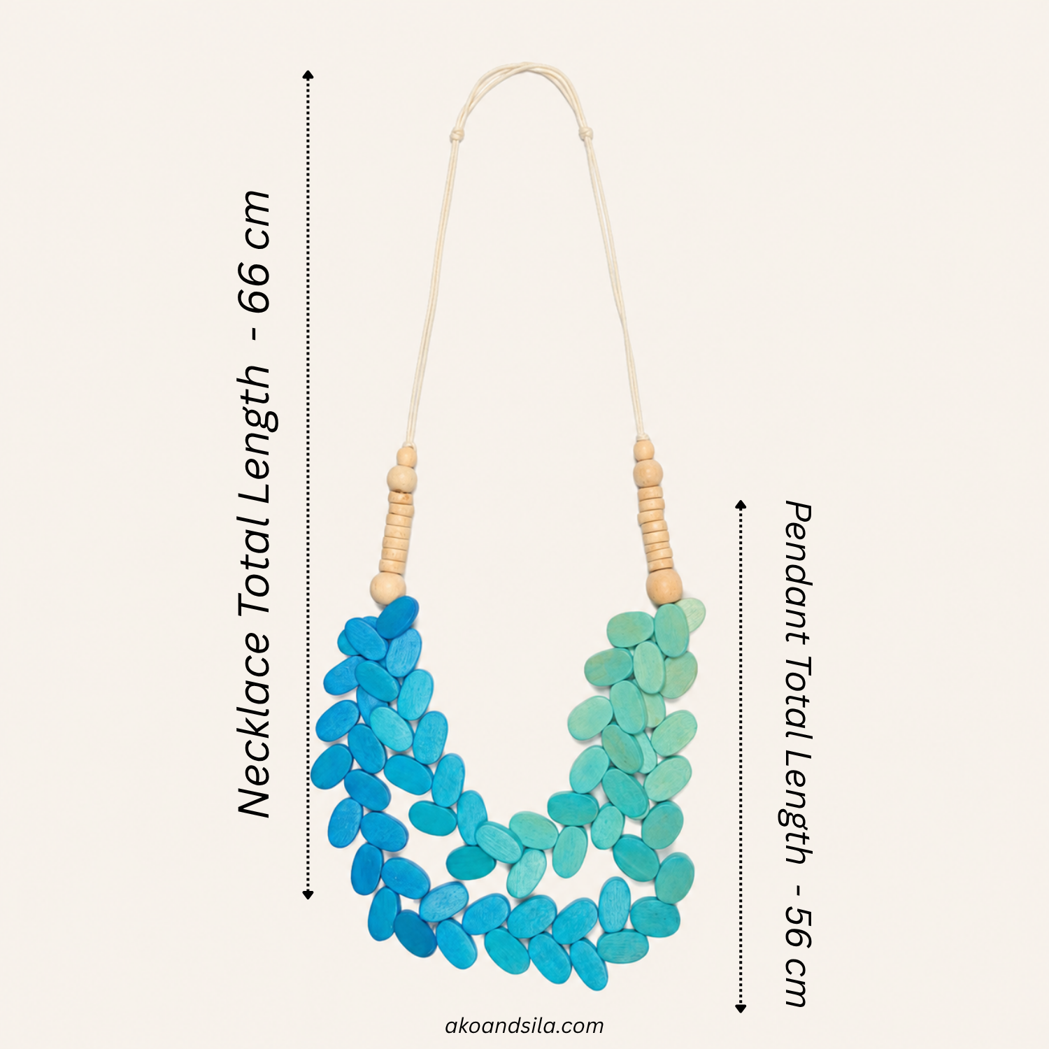 Blue Pebble Necklace - Image 5