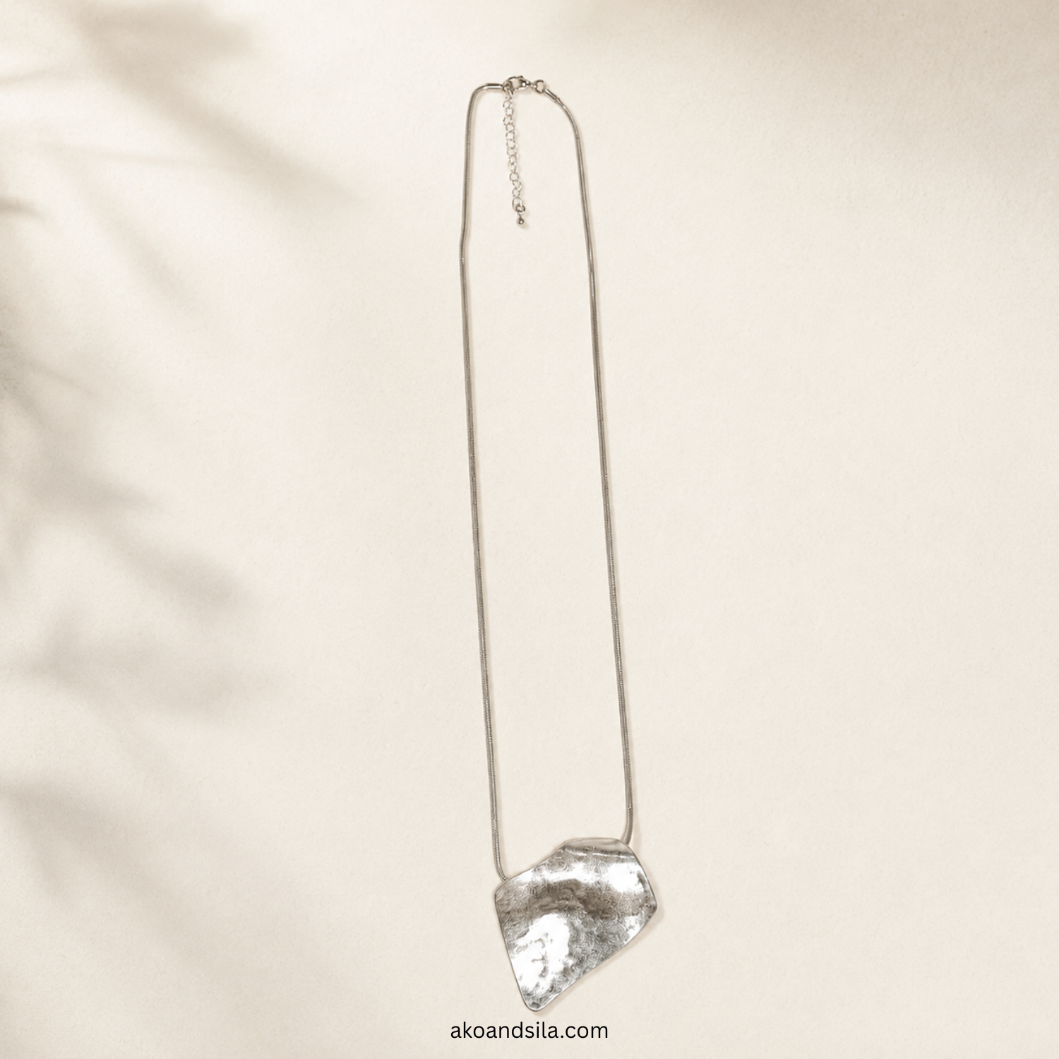 Silver Trapeze Necklace - Image 3