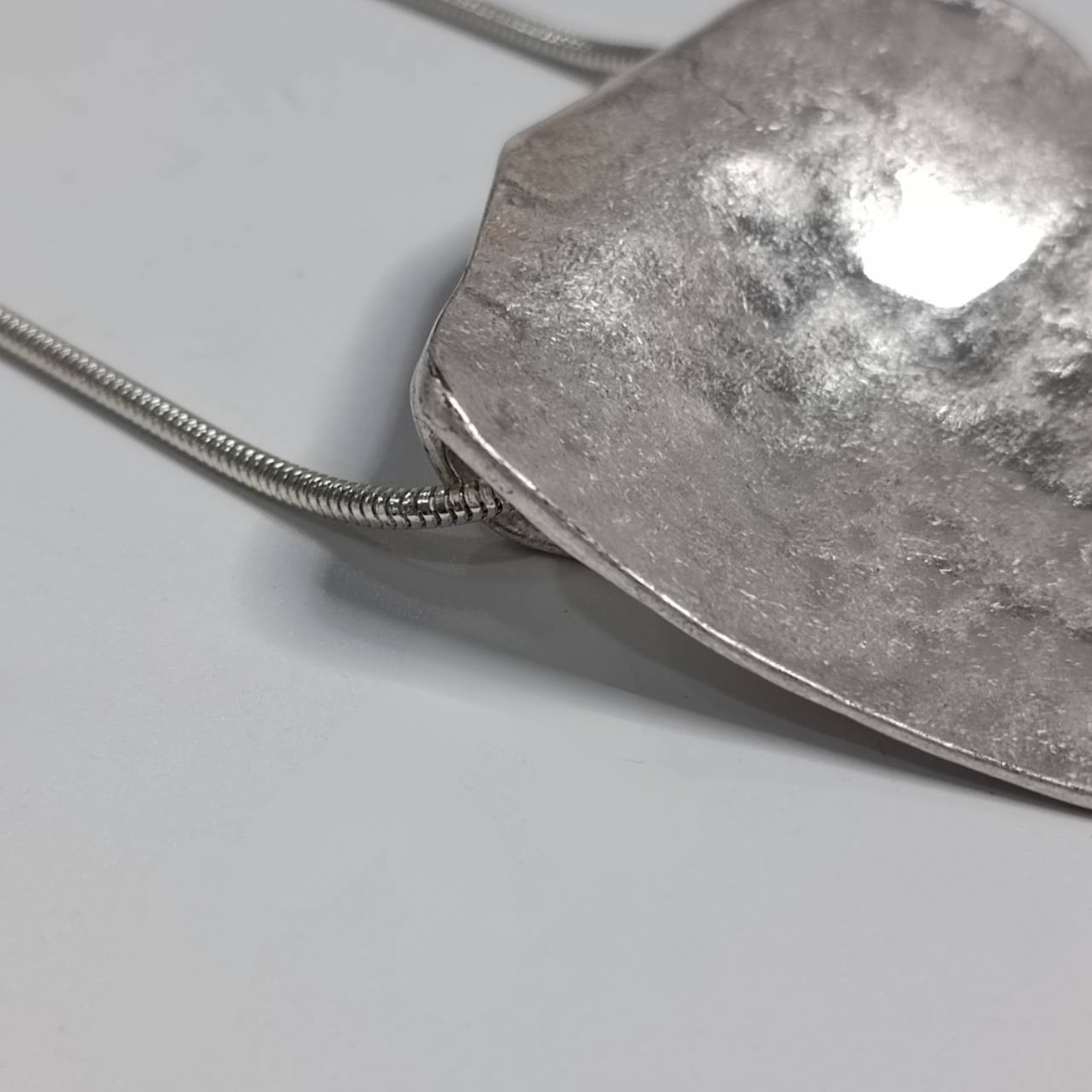 Silver Trapeze Necklace - Image 5