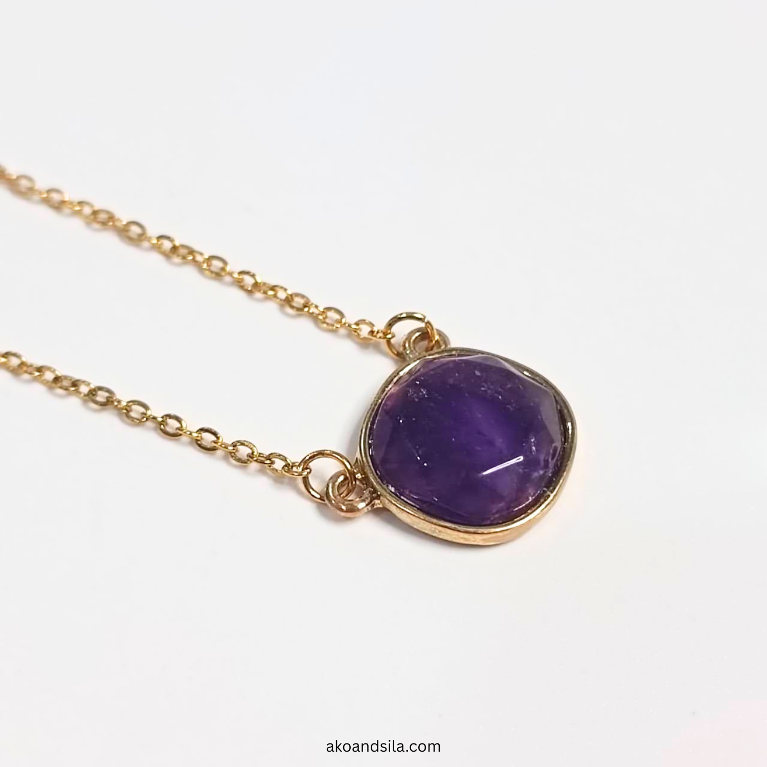 Purple Round Necklace - Image 4