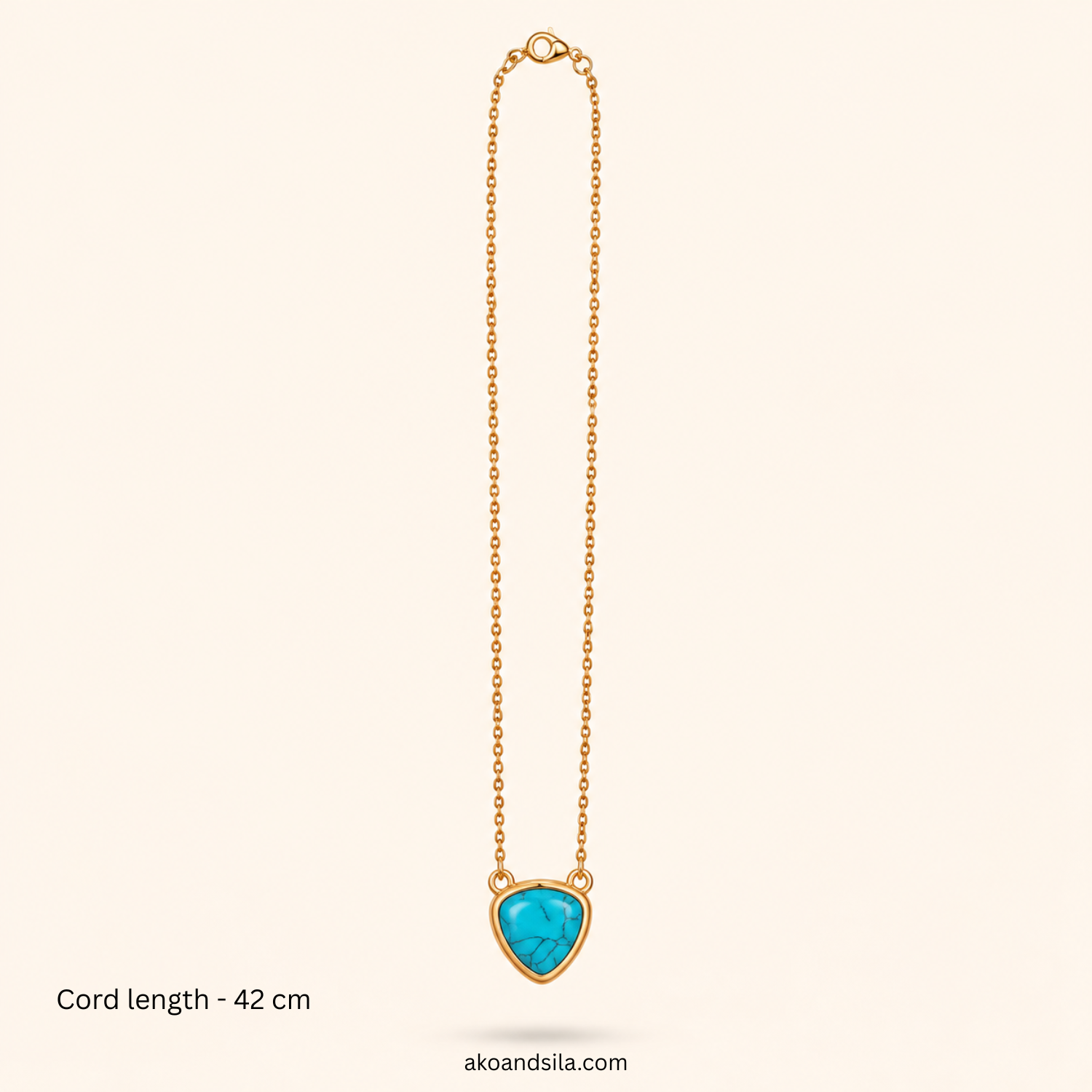 Aqua Delta Necklace - Image 4