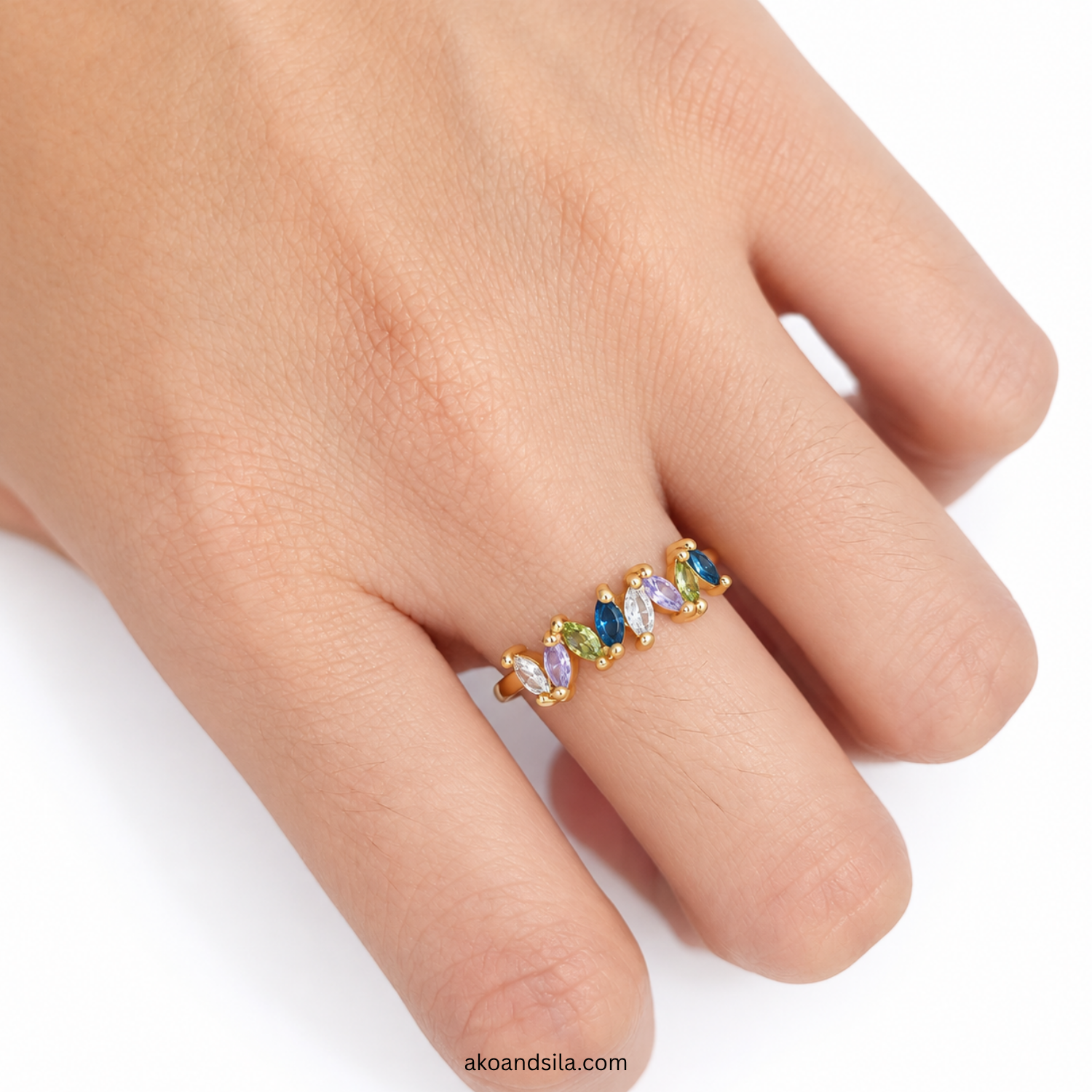 Blue Cluster Ring - Image 2