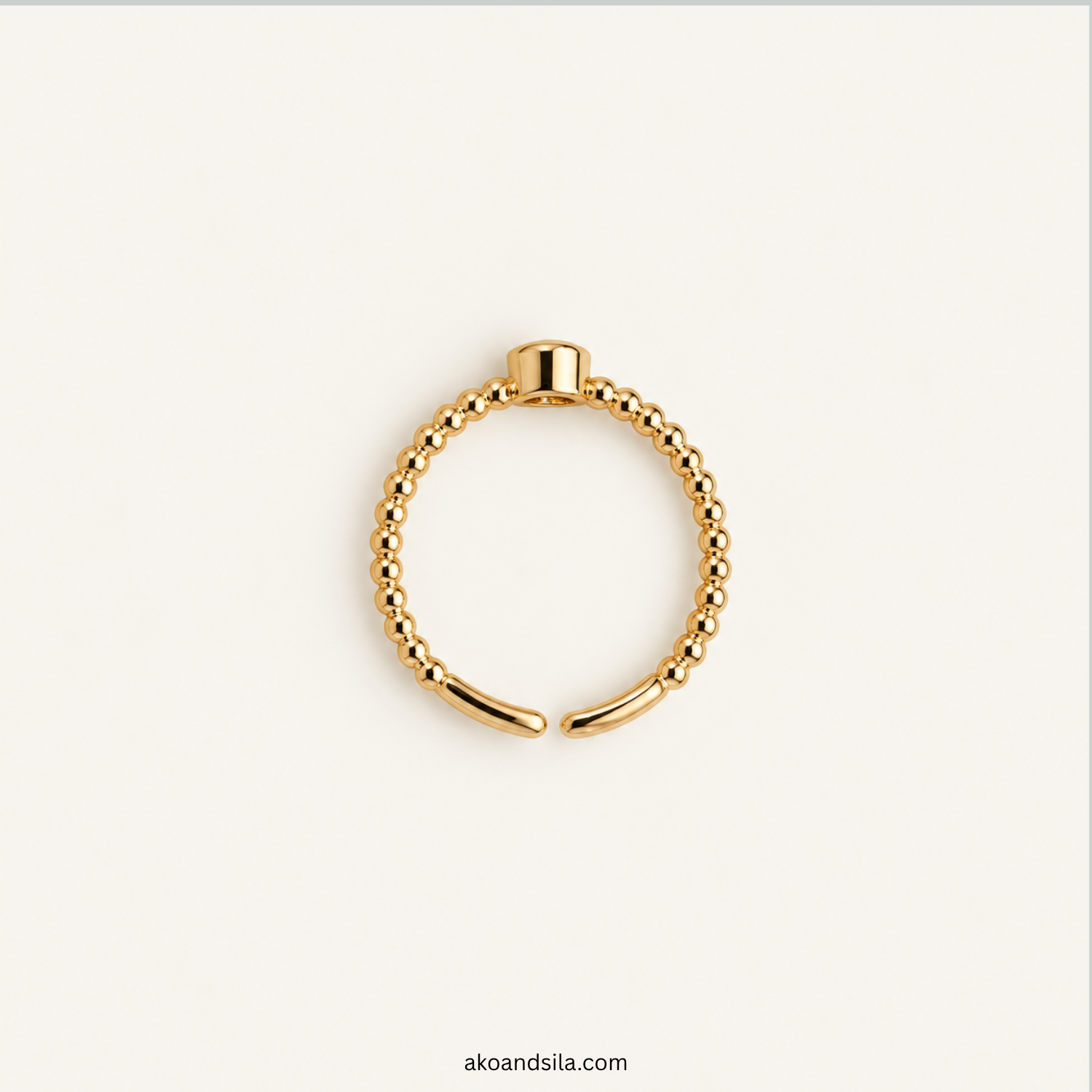 Clear Crystal Curve Ring - Image 4