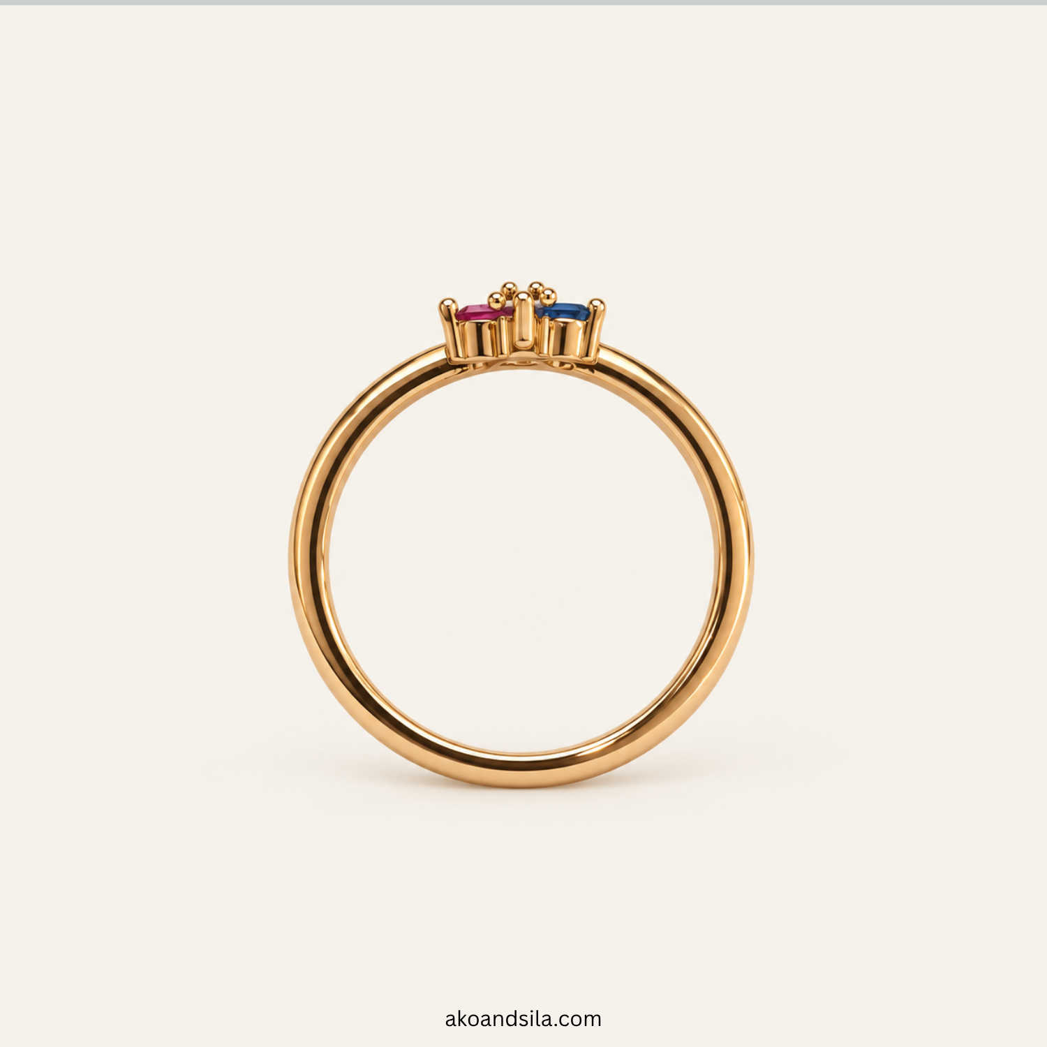 Multicolor Crystal Accent Ring - Image 4