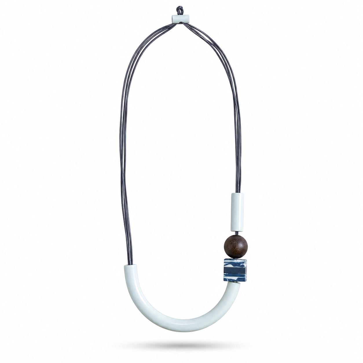 Crescent Wood Necklace - Image 4