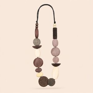 Neutral Ring Disc Necklace