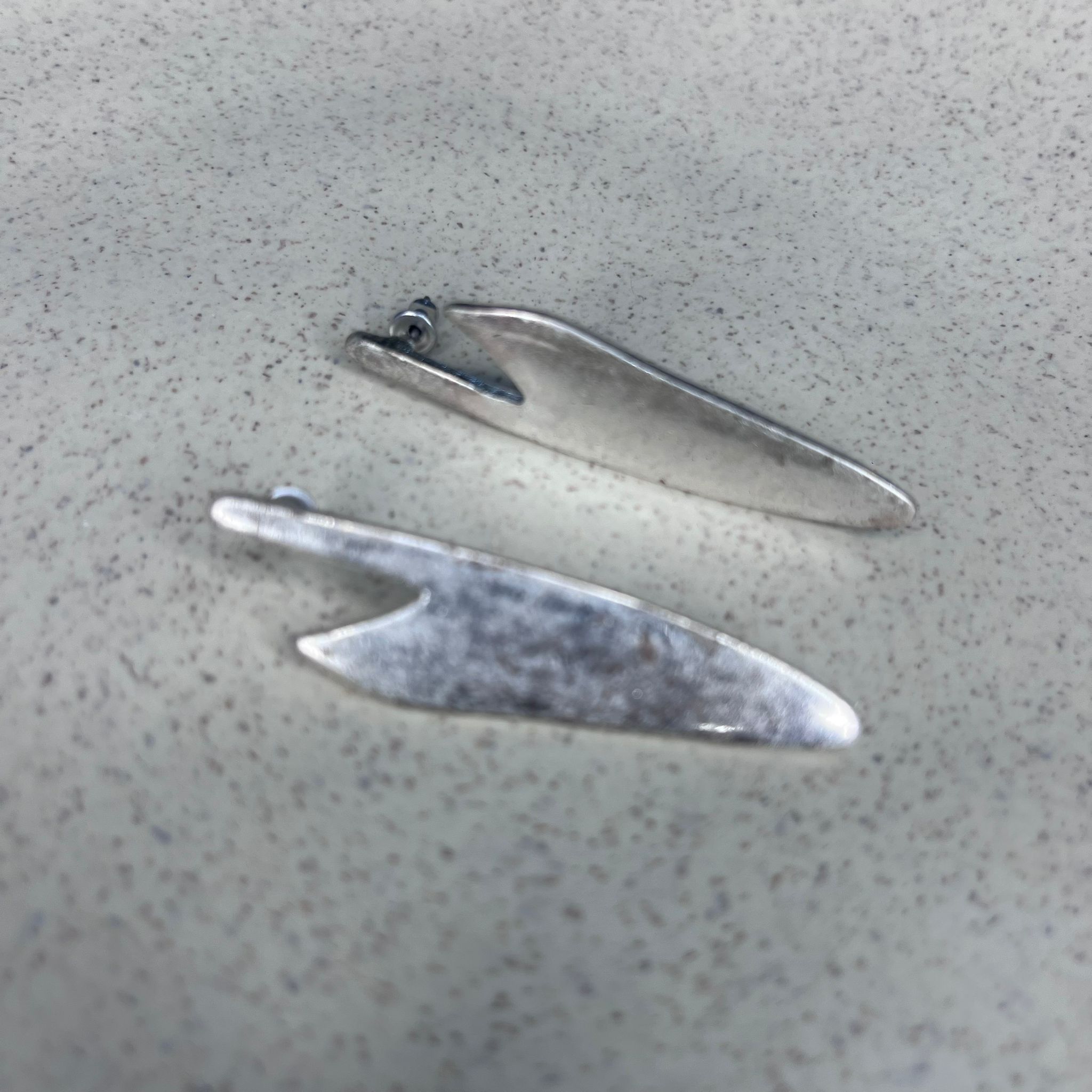 Nova Asymmetric Tapered Stud Earrings - Image 3