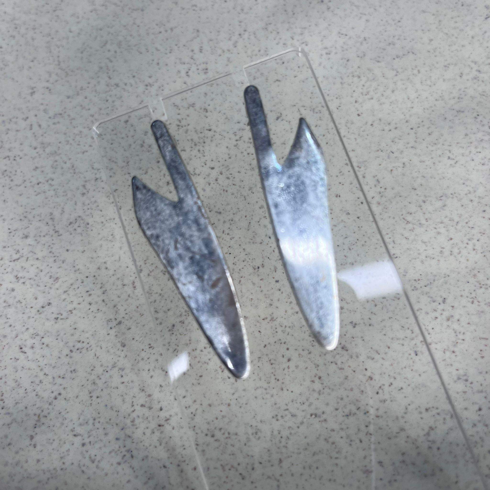 Nova Asymmetric Tapered Stud Earrings - Image 2