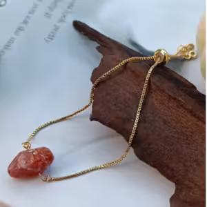 Carnelian Agate Slider Bracelet