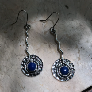 Blue Wave Drop Earrings