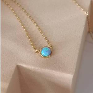 Turquoise Bezel Necklace